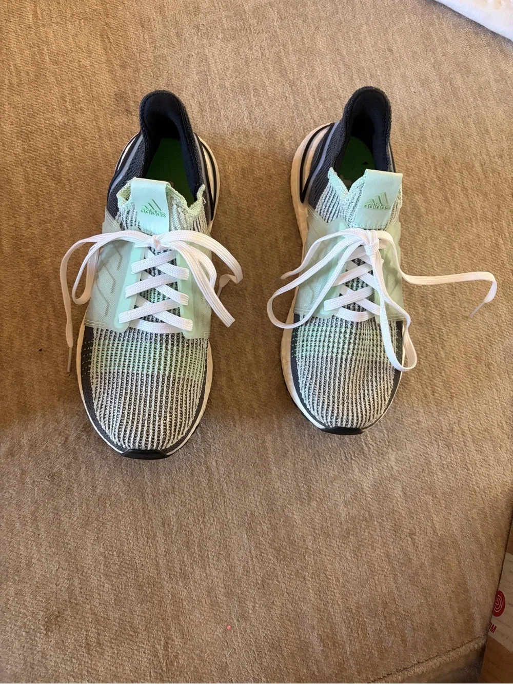 adidas Ultraboost 19 Women’s Sneakers in Mint and Black